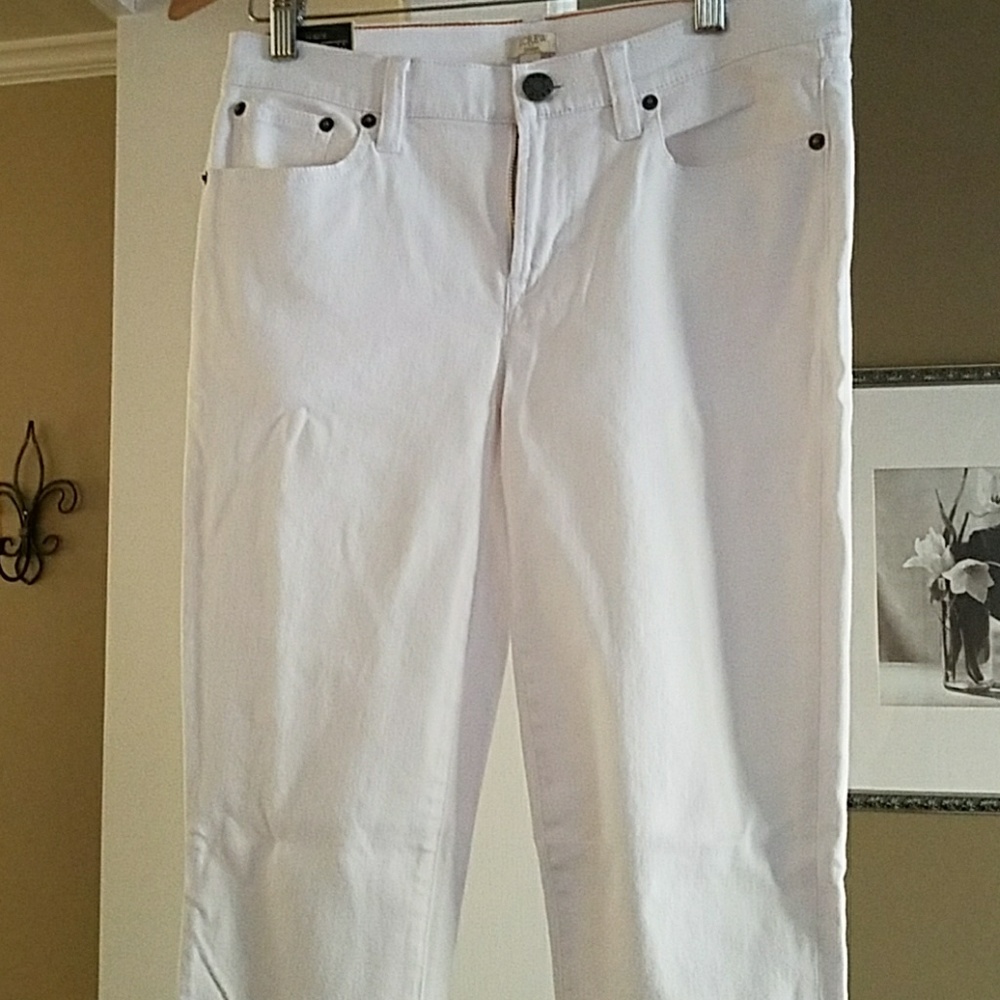 J. Crew white skinny jeans NWT 27